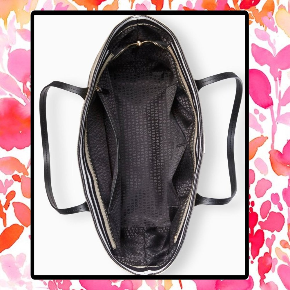 Kate Spade♠️New York Shore Street Stripe Margareta Tote - Picture 6 of 14